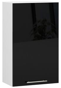 Kuchyňská skříňka OLIVIA W50 H720 - bílá/černý lesk