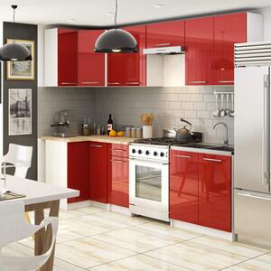 Kuchyňská skříňka OLIVIA W60 H720 - bílá/červený lesk