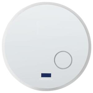 LED koupelnové zrcadlo FIXIN 80 cm 80 cm s reproduktorem Bluetooth Stříbrná