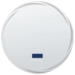 LED koupelnové zrcadlo TANAY 60 cm 60 cm s reproduktorem Bluetooth Stříbrná