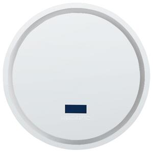 LED koupelnové zrcadlo BROGNON 60 cm 60 cm s reproduktorem Bluetooth Stříbrná