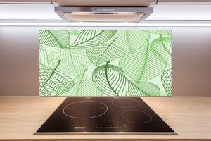 Dekorační panel sklo Listí vzor pl-pksh-100x50-f-69861578