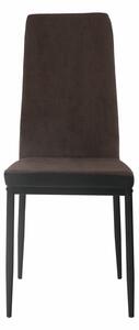 Jídelní židle, tmavohnědá/černá, ENRA