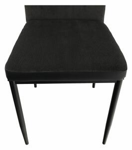 TEMPO Jídelní židle, tmavě šedá/černá, ENRA