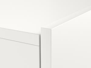 TV stolek/skříňka Savanna 240 (bílá matná + šedý lesk) (s osvětlením). 1000639