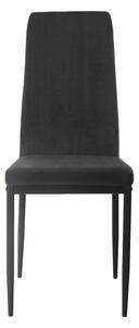 TEMPO Jídelní židle, tmavě šedá/černá, ENRA