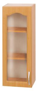 KONDELA Horní skříňka, olše, levá, LORA MDF NEW KLASIK W40S
