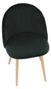 TEMPO Jídelní židle, smaragdová, FLUFFY