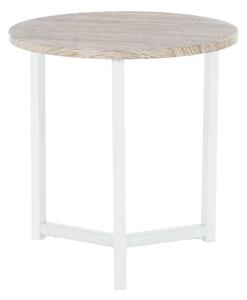 TEMPO Příruční stolek, přírodní / bílá, CELINI