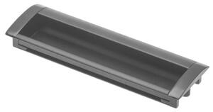 GTV zápustná nábytková úchytka WPY326, l-160 mm, černá UA-00-326160-20M
