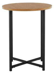 TEMPO Příruční stolek, dub/černý kov, IMSAR