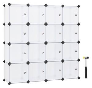 KOMBINACE REGÁLŮ, bílá, železo, 16x30/30/31 cm Boxxx - Stohovatelné boxy, Online Only
