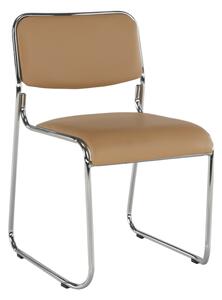 TEMPO Stohovatelná židle Bulut - hnědá - 76x50x56 cm