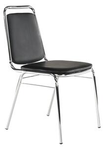 TEMPO Stohovatelná židle Zeki - černá - 82x45x58 cm