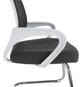 Zasedací židle šedá/bílá, Sanaz TYP 3