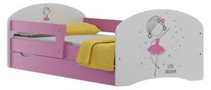 Dětská postel se šuplíky MALÁ BALERÍNA 140x70 cm