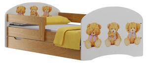 Dětská postel se šuplíky TŘI MEDVÍDCI 180x90 cm