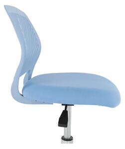 Otočná židle, modrá/chrom, SELVA