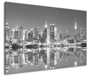 Obraz na plátně Noční Manhattan Velikost: 120 x 80 cm