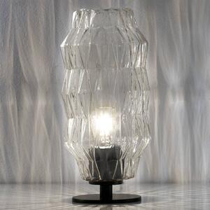 Origami stolní lampa, průhledná