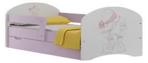 Dětská postel se šuplíky PRETTY GIRL 180x90 cm