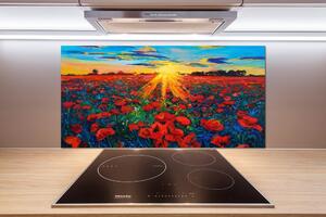 Dekorační panel sklo Pole máků pl-pksh-100x50-f-73283206