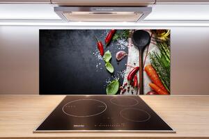 Skleněný panel do kuchynské linky Ingredience pl-pksh-100x50-f-73254756