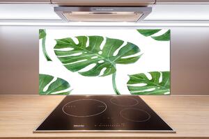 Skleněný panel do kuchynské linky Monstera pl-pksh-100x50-f-73453998