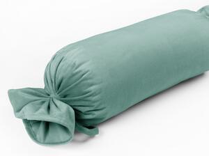 Biante Sametový polštář válec bonbon Velvet Premium SVP-048 Pastelová ledově zelená 15x40 cm