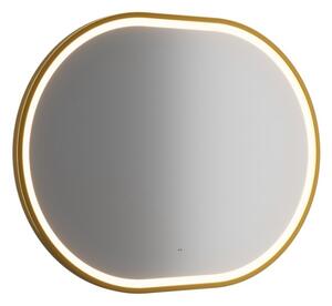 LED zrcadlo APOLLO 2 | zlatá 90 x 70 cm