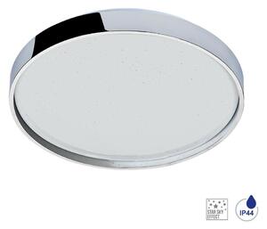 SWIMM koupelnové stropní svítidlo LED 22W 2500lm 4000K 33,5cm kulaté IP44, chromové/třpitivý efekt