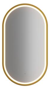 LED zrcadlo APOLLO 2 | zlatá 50 x 90 cm