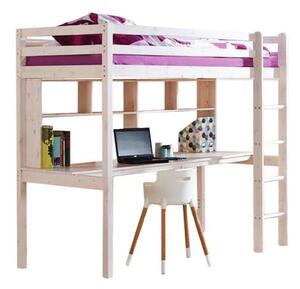 Dětská vyvýšená postel s psacím stolem KLEOPATRA 190x80 cm + matrace ZDARMA!