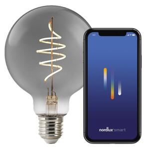 NORDLUX Smart E27 G95 1800K LED žárovka kouřová 2280162747