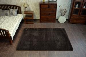 SKLADEM: Kusový koberec SHAGGY MINI - hnědý - 200x290 cm