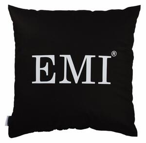 Polštář 40x40 s černým potiskem EMI