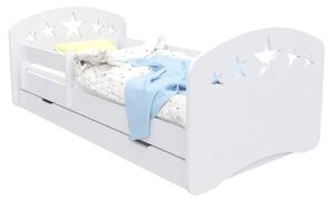 Dětská postel se šuplíkem 160x80 cm s výřezem HVĚZDIČKY + matrace ZDARMA!