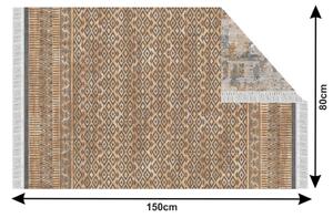 TEMPO Oboustranný koberec, vzor / hnědá, MADALA Rozměr: 160x230 cm