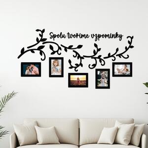 Dřevo života | Dřevěný fotorámeček SPOLU TVOŘÍME VZPOMÍNKY Zvolte barvu dekoru: Černá | Rozměry (cm)grafie: 10x15