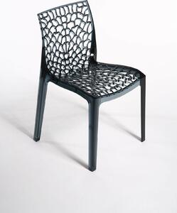 Stima Designová plastová jídelní židle GRUVYER | Odstín: polykarbonát transparente