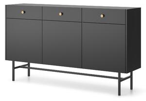HezkýNábytek.cz Komoda Desanta 3D3SZ (černá). 1082791