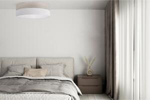 Light Home Stropní svítidlo Wood, 1x světle béžová dubová dýha/bílé plastové stínítko, (bílé plexisklo), (fi 50cm)