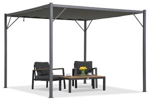 Antracitová terasová pergola Malaga 3x3m Garden Point