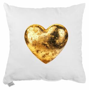 Dekorační polštář Golden Heart 40x40 cm EMI
