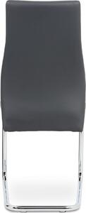 Autronic Pohupovací jídelní židle HC-955 GREY, šedá ekokůže/chrom