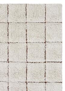 Pratelný kostkovaný koberec memmo 200 x 300 cm přírodní