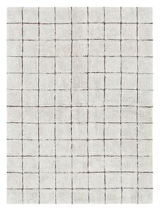 Pratelný kostkovaný koberec memmo 120 x 160 cm přírodní