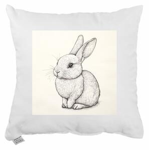 Dekorační polštář Bunny Sketch 40x40 cm EMI