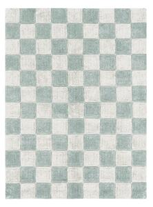 MUZZA Pratelný kostkovaný koberec tilly 120 x 160 cm modrý