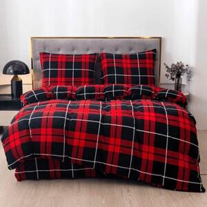 Mikroplyšové povlečení - tartan